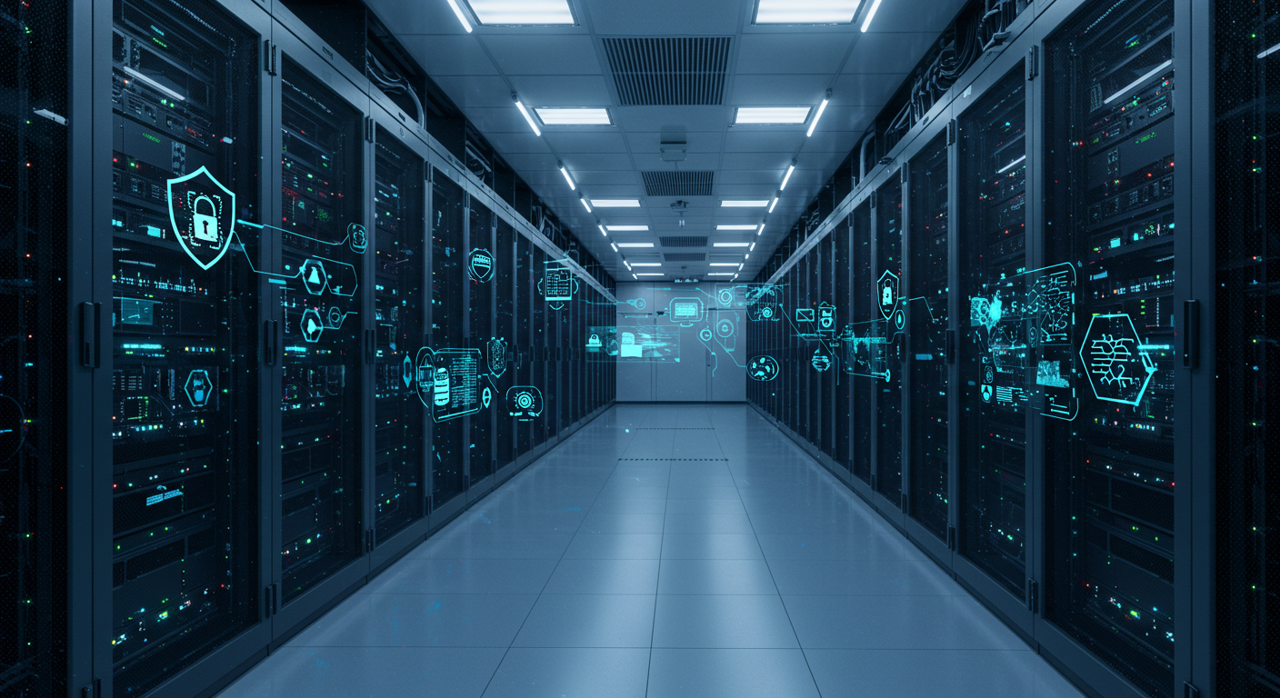 Data center with advanced cybersecurity infrastructure